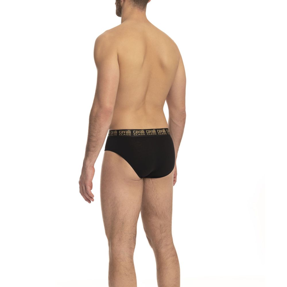 Cavalli Class Black Cotton Men Men's Brief