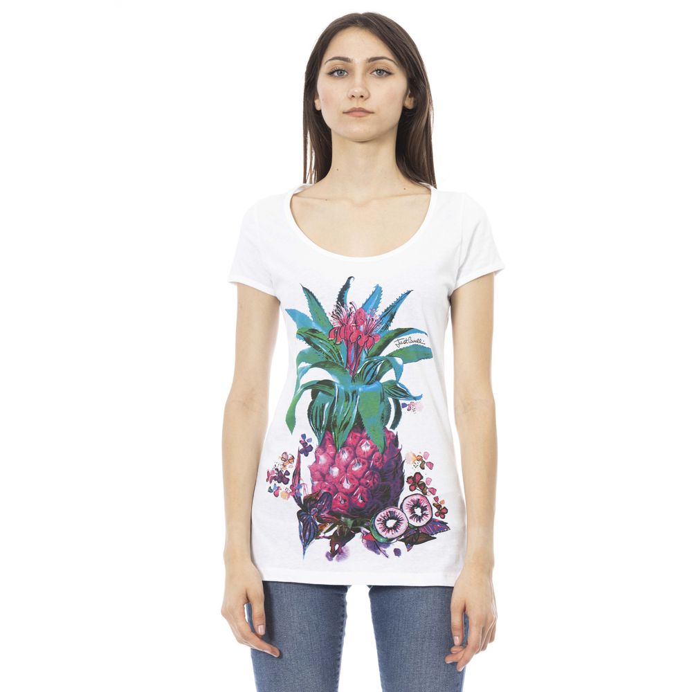 Just Cavalli White Cotton Women Women's T-Shirt