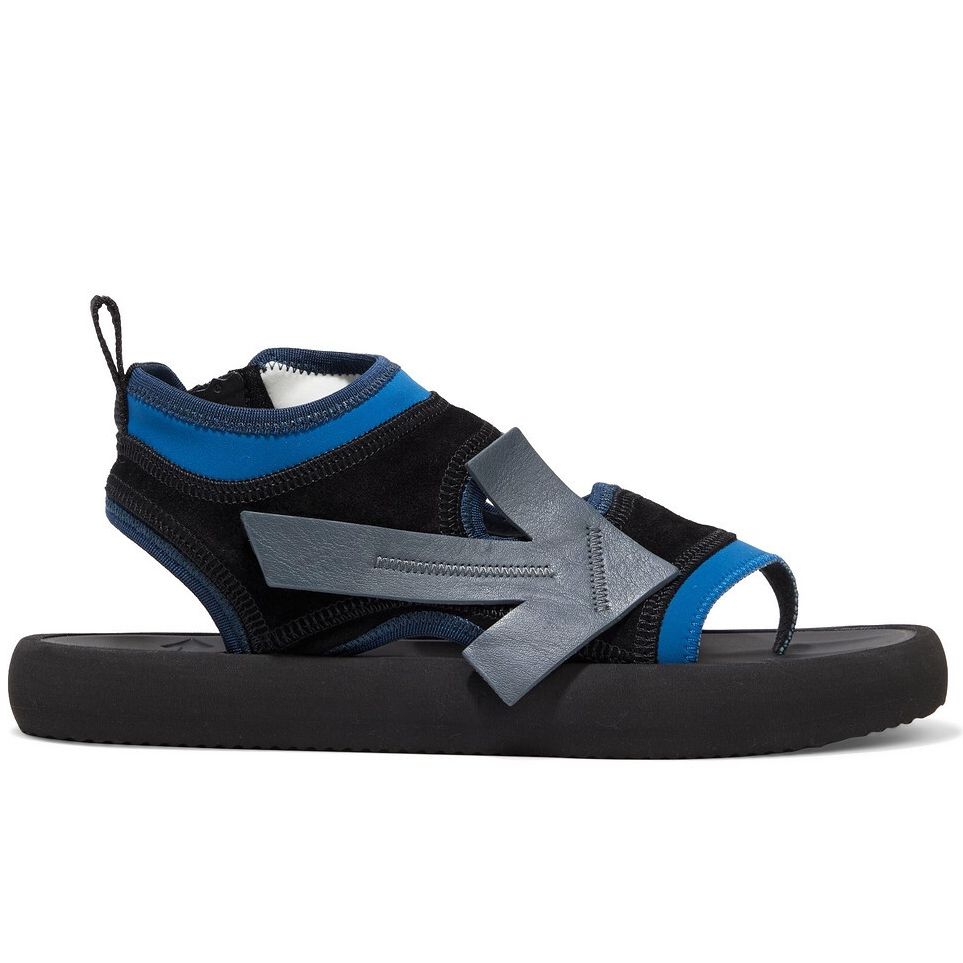 Off-White Blue Neoprene Women Women's Sandal