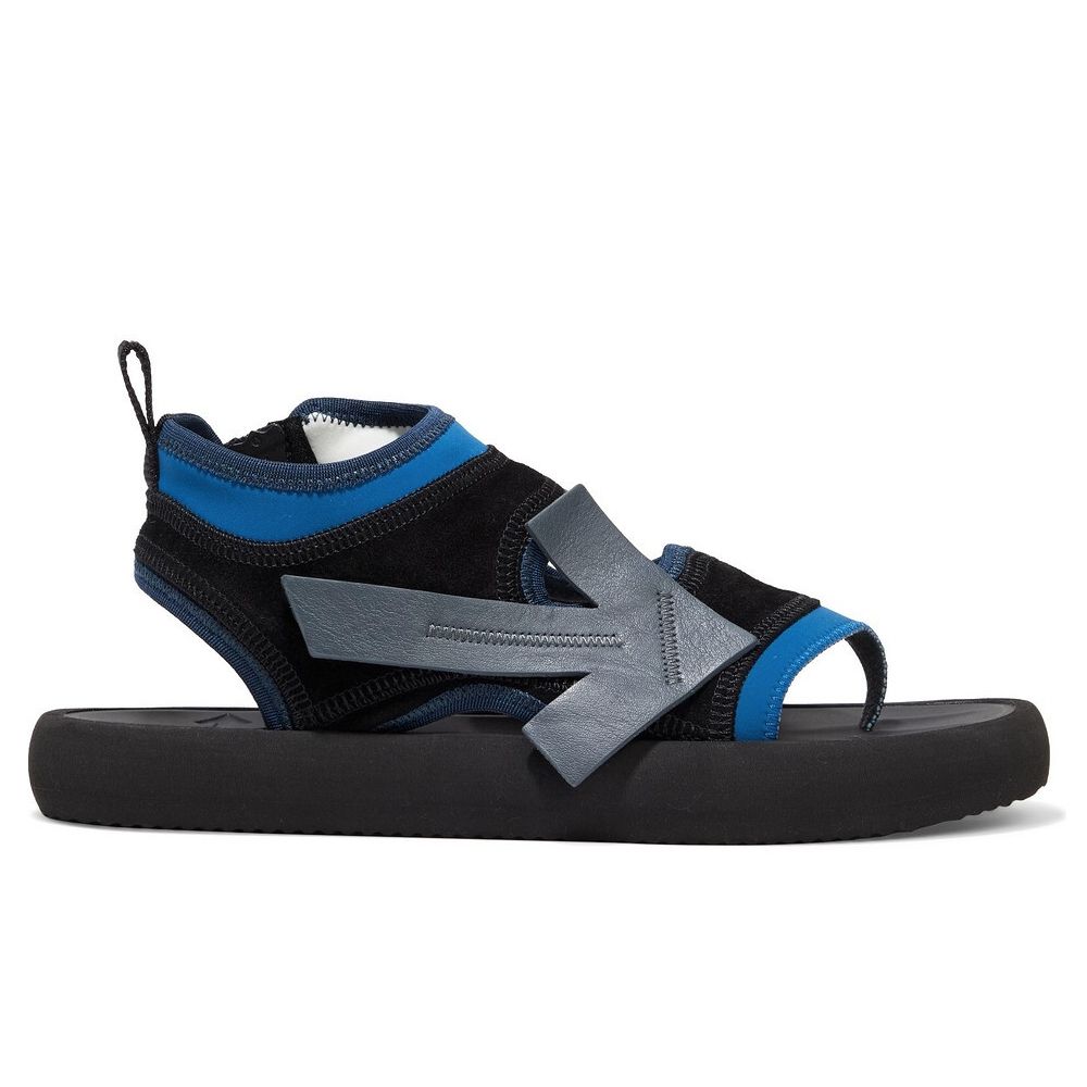 Off-White Blue Neoprene Women Women's Sandal