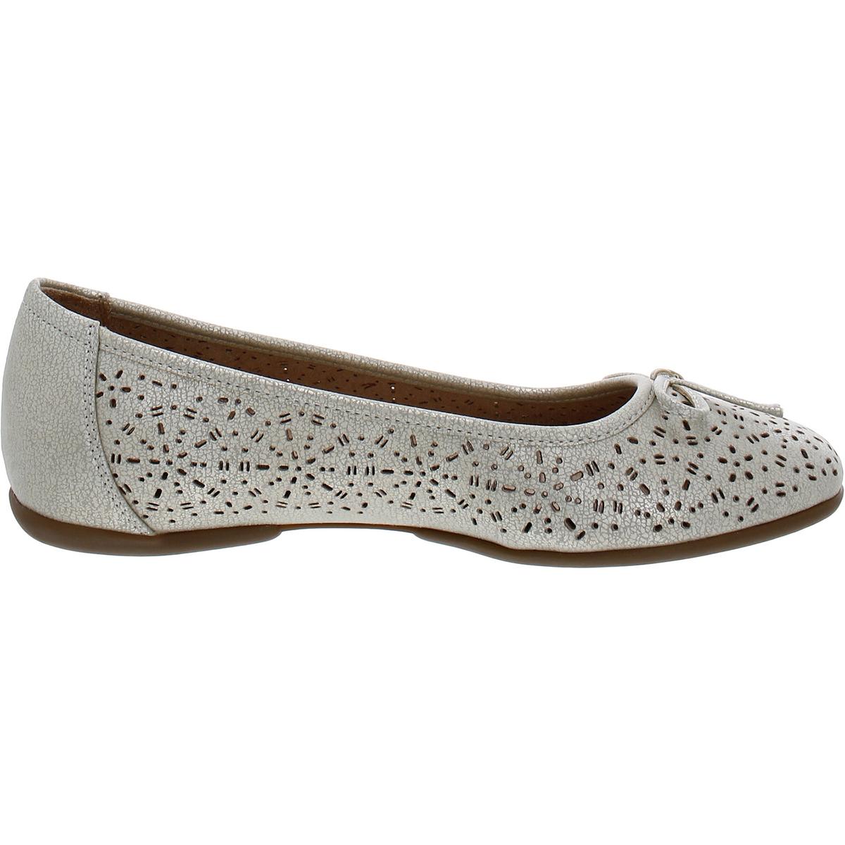 Magical Womens Perforated Slip On Ballet Flats