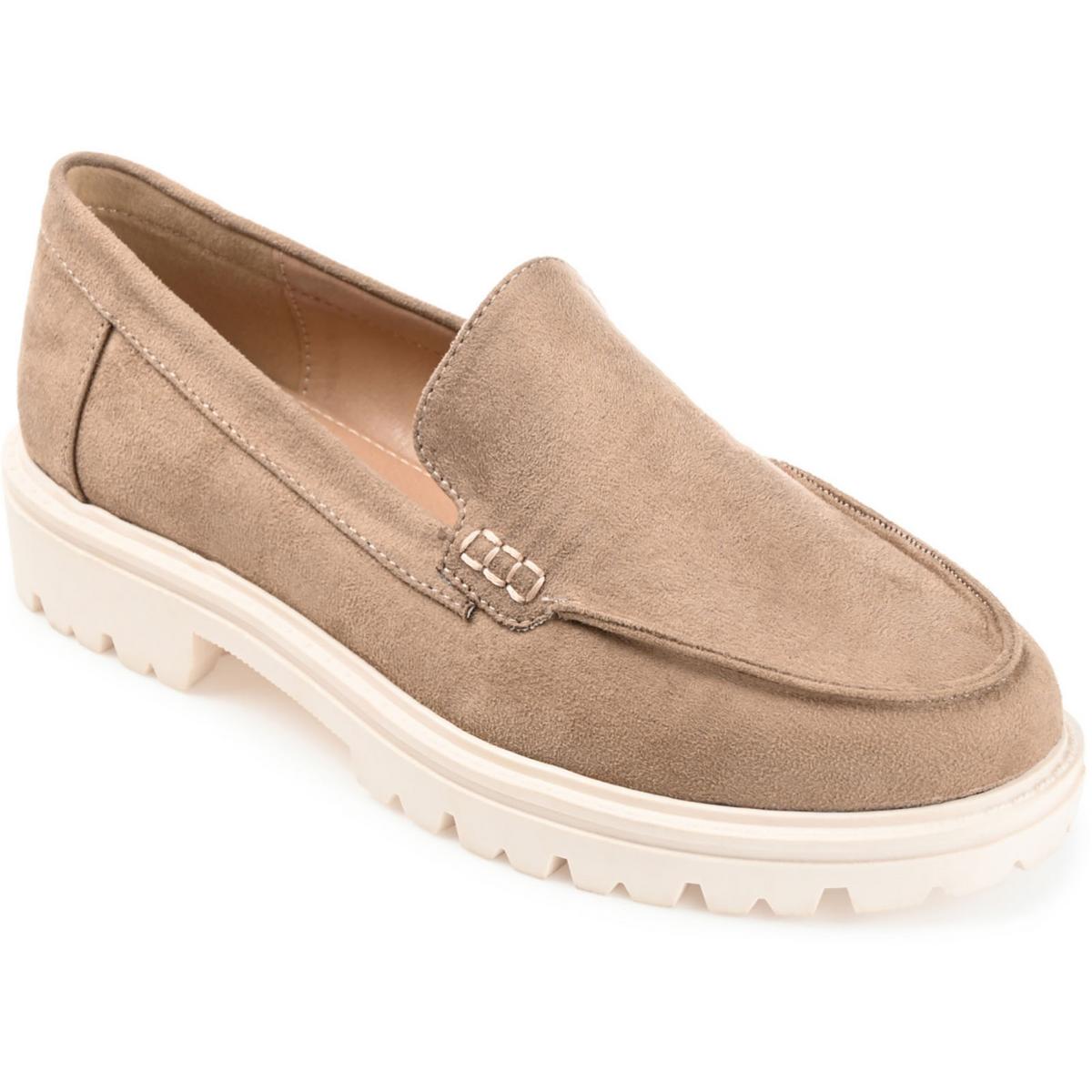 Erika Womens Faux Suede Slip-On Loafers