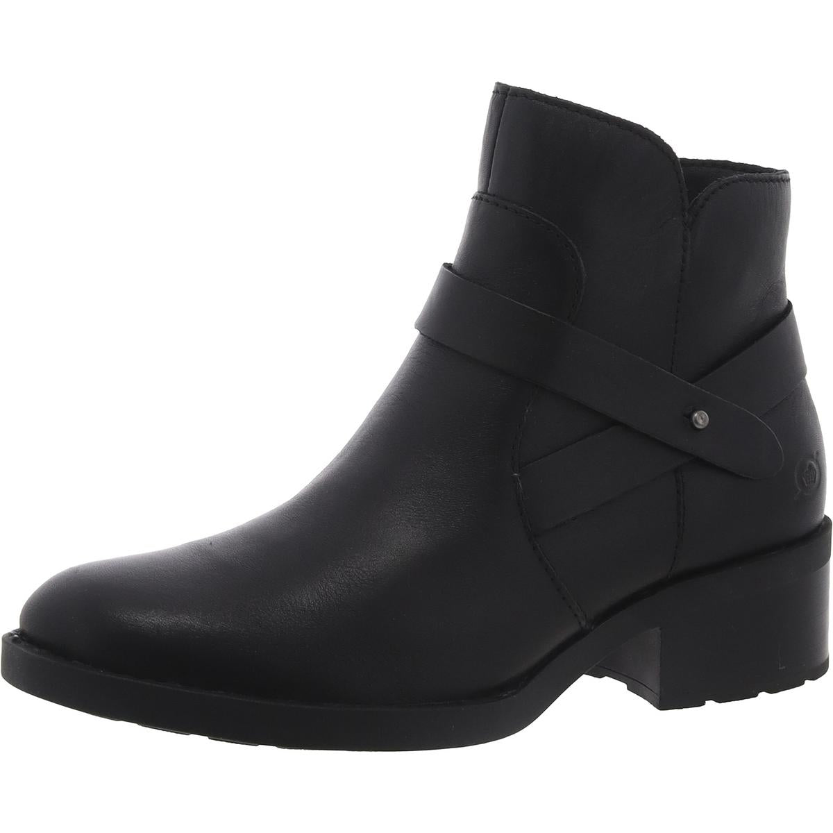 Tori Womens Leather Ankle Booties