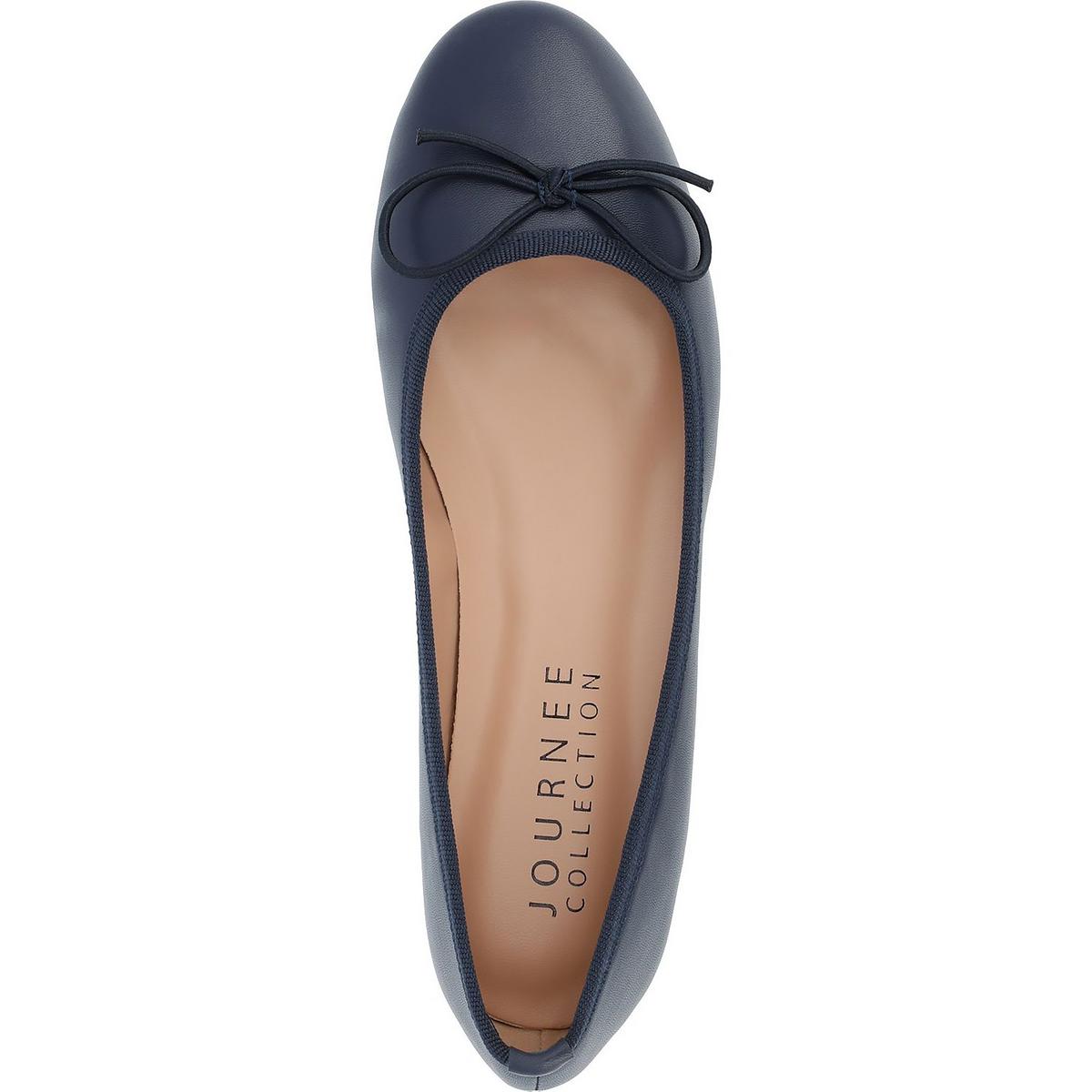 Womens Patent Cushioned Footbed Ballet Flats