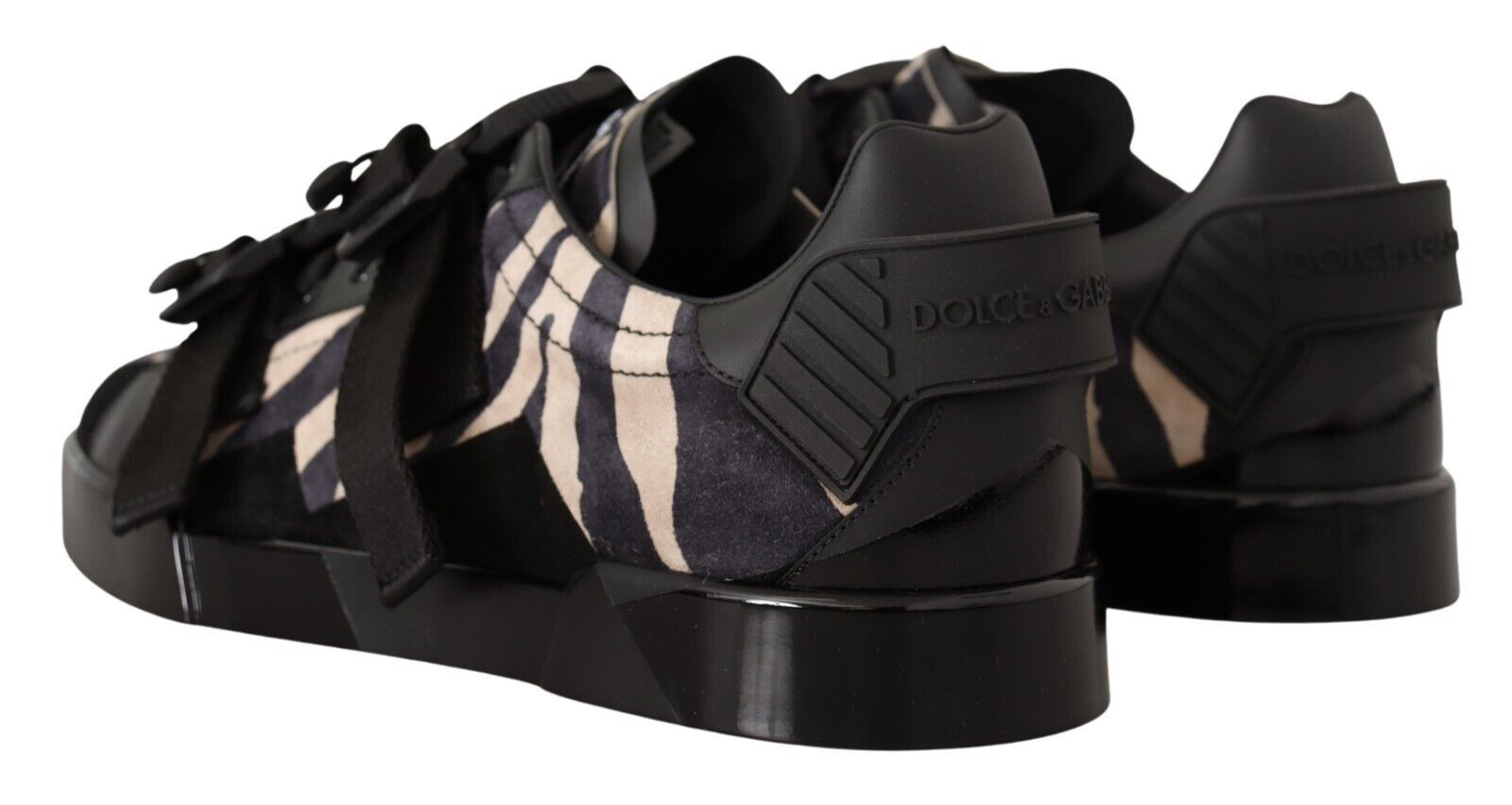 Dolce & Gabbana Zebra Suede Low Top Fashion Men's Sneakers