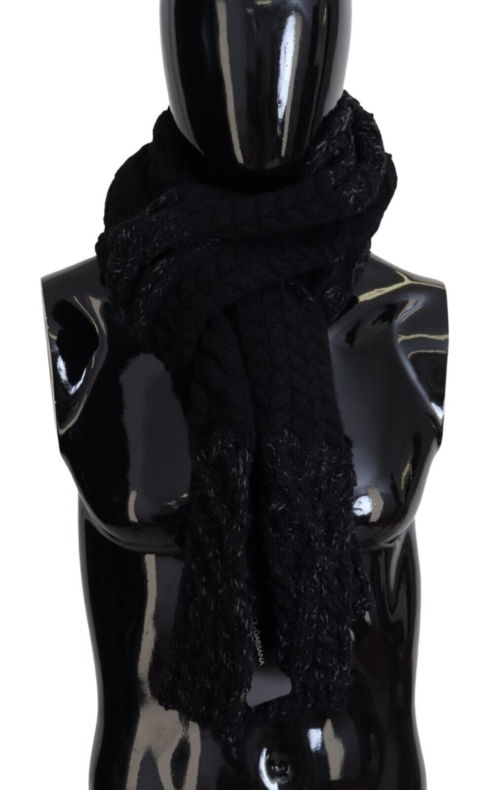 Dolce & Gabbana Elite Black Wool Blend Men's Men's Scarf