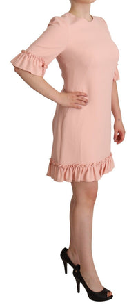 Dolce & Gabbana Ruffled Sleeve Sheath Dress in Women's Pink16