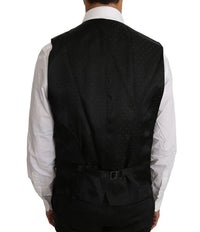 Dolce & Gabbana Black Solid Wool Silk Men's Vest6