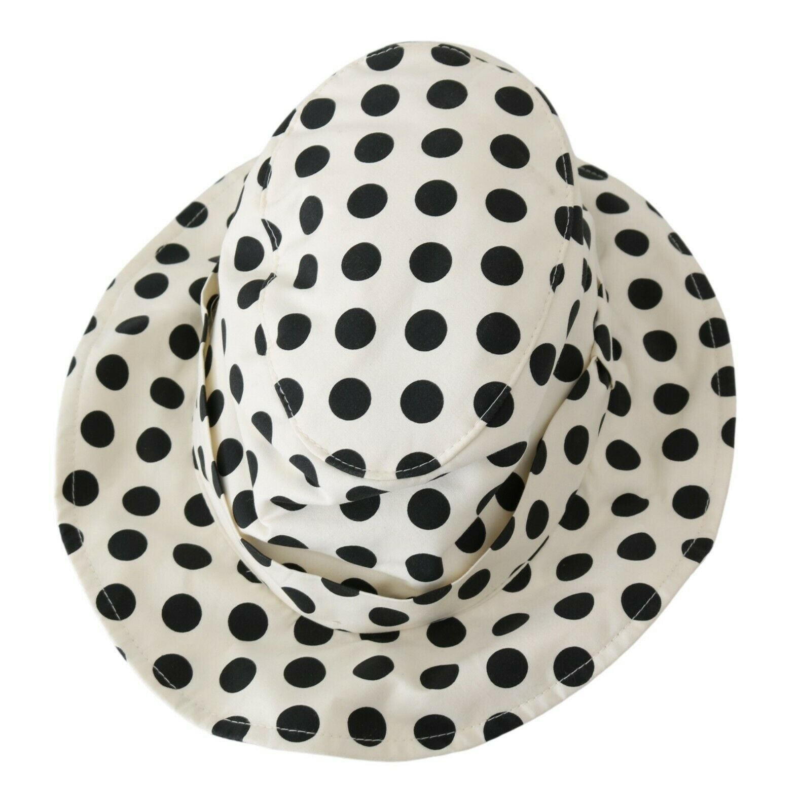 Dolce & Gabbana Chic Black Polka Dot Trilby Women's Hat