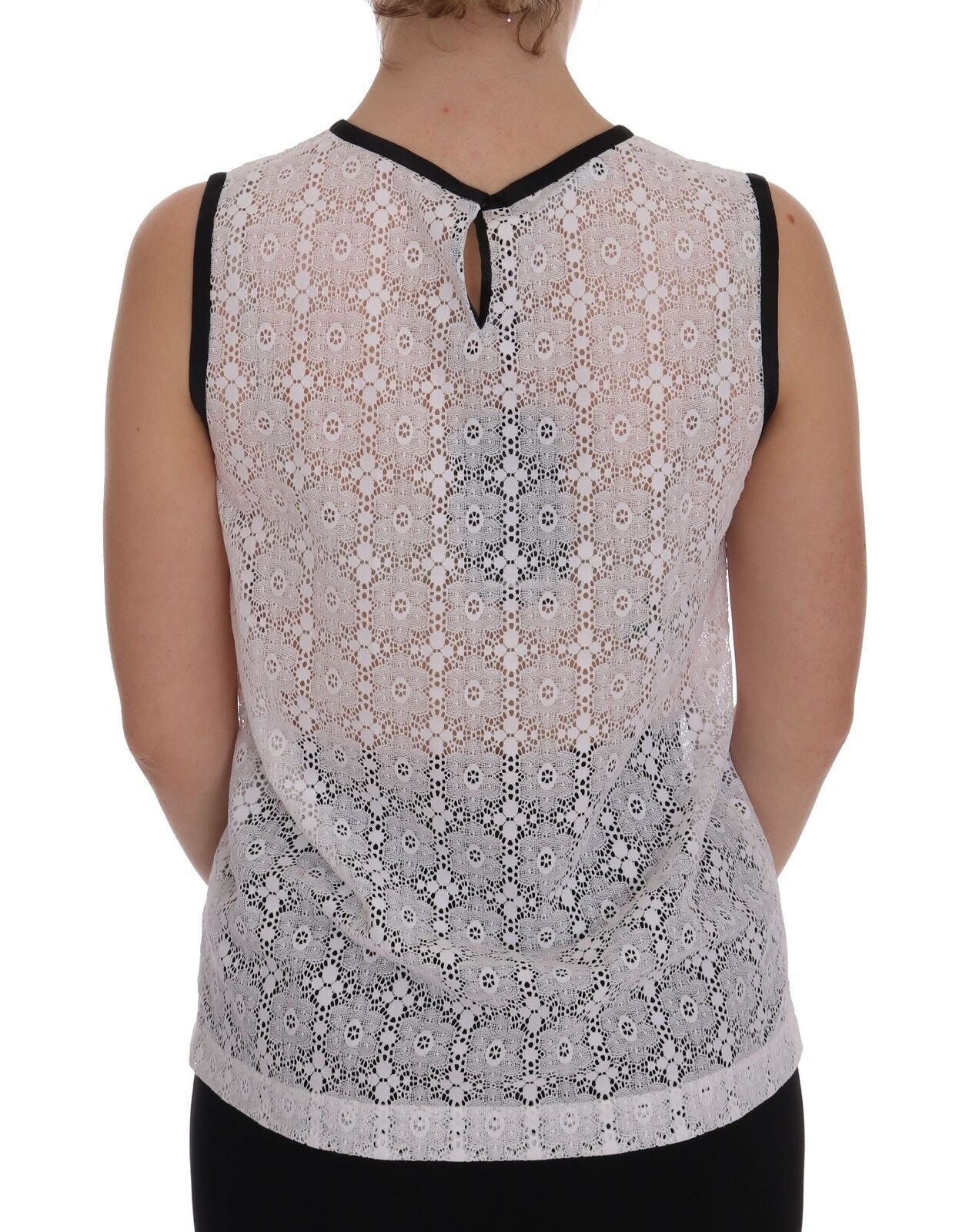 Dolce & Gabbana Elegant White Nylon Tank Women's Top