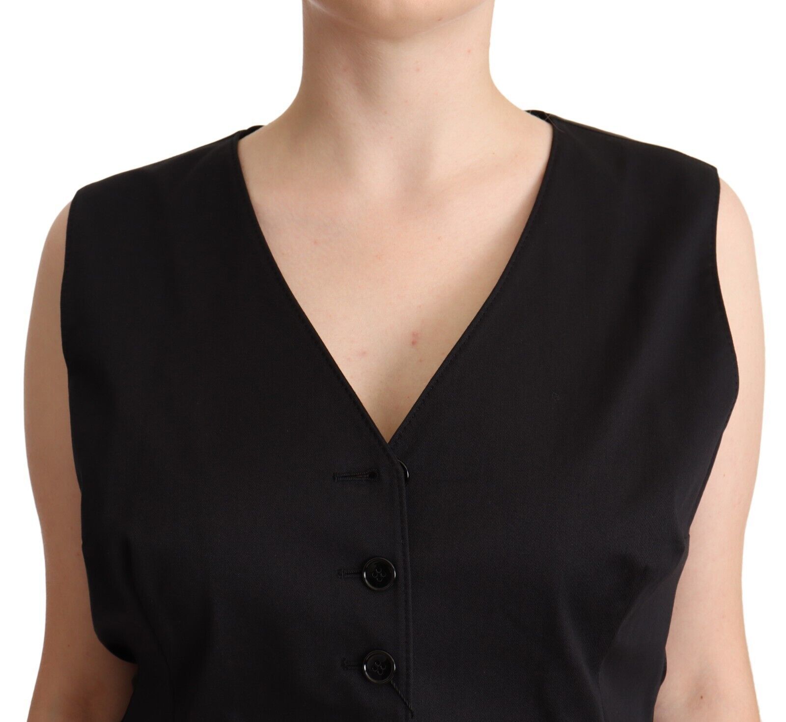 Dolce & Gabbana Chic Buttoned Black Women's Waistcoat