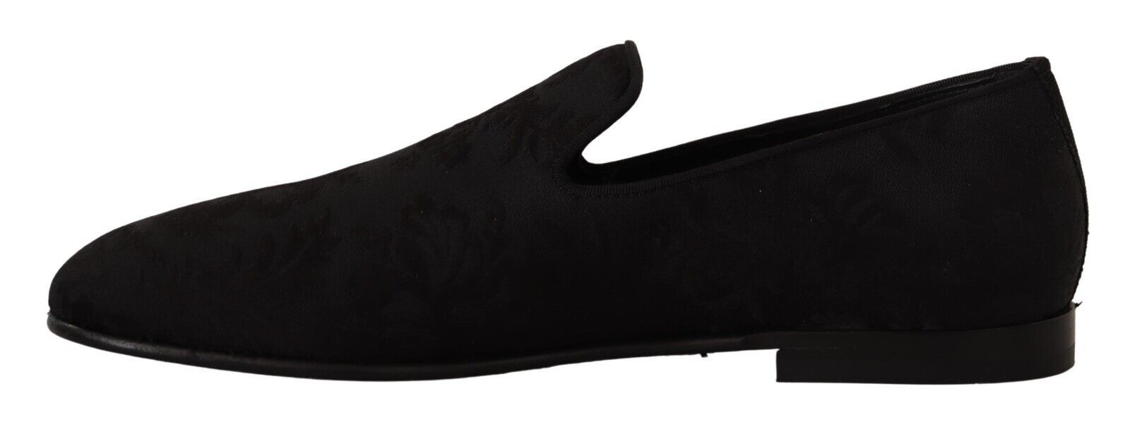 Dolce & Gabbana Elegant Jacquard Slide On Loafers Men's Flats