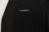 Dolce & Gabbana Black Wool Logo Dress Gilet Men's Vest9