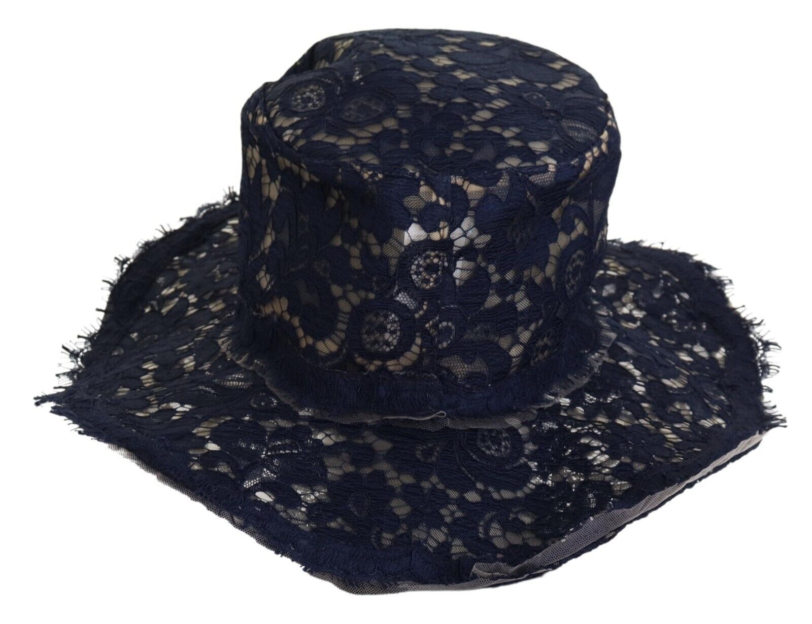 Dolce & Gabbana Elegant Wide Brim Blue Women's Hat