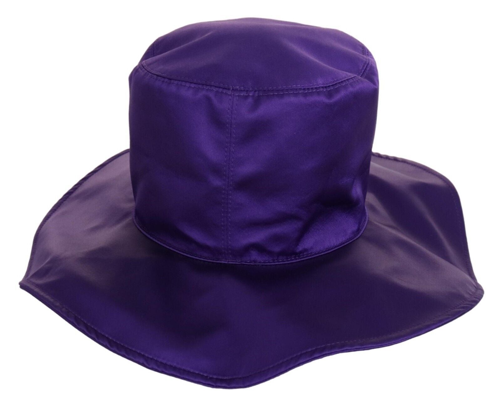 Dolce & Gabbana Elegant Purple Silk Top Women's Hat