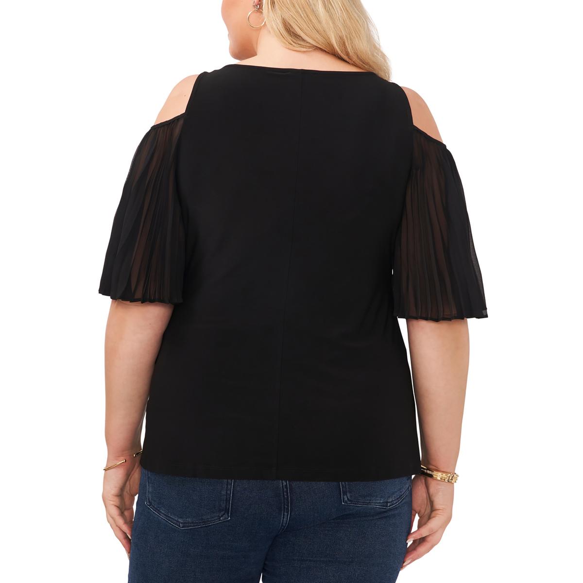 Plus Womens Ruffled Off The Shoulder