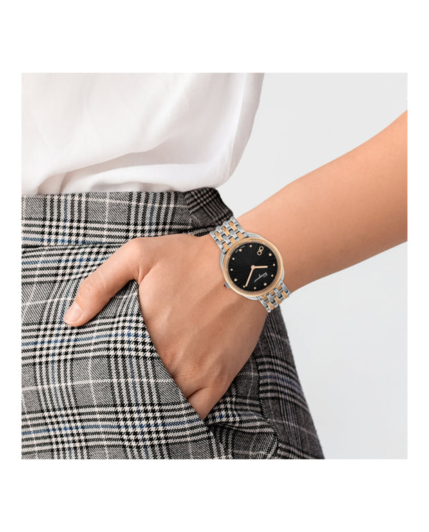 Salvatore Ferragamo Womens Cuir Two Tone 34mm Bracelet Fashion Watch –  Bluefly