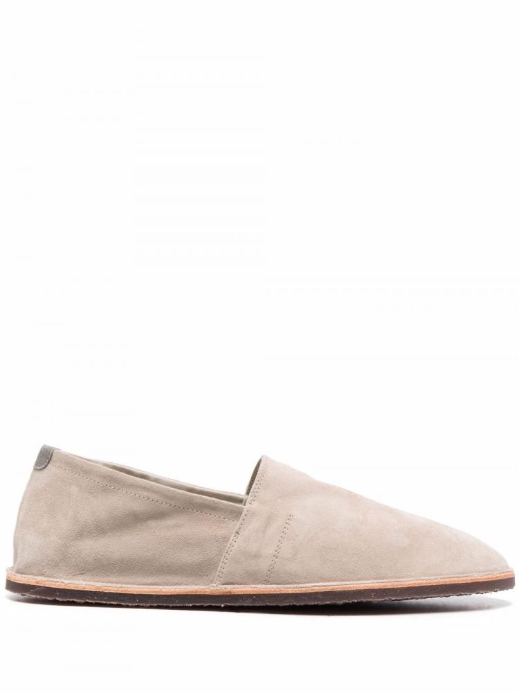 Brunello Cucinelli Men's Round Toe Loafers in Beige1