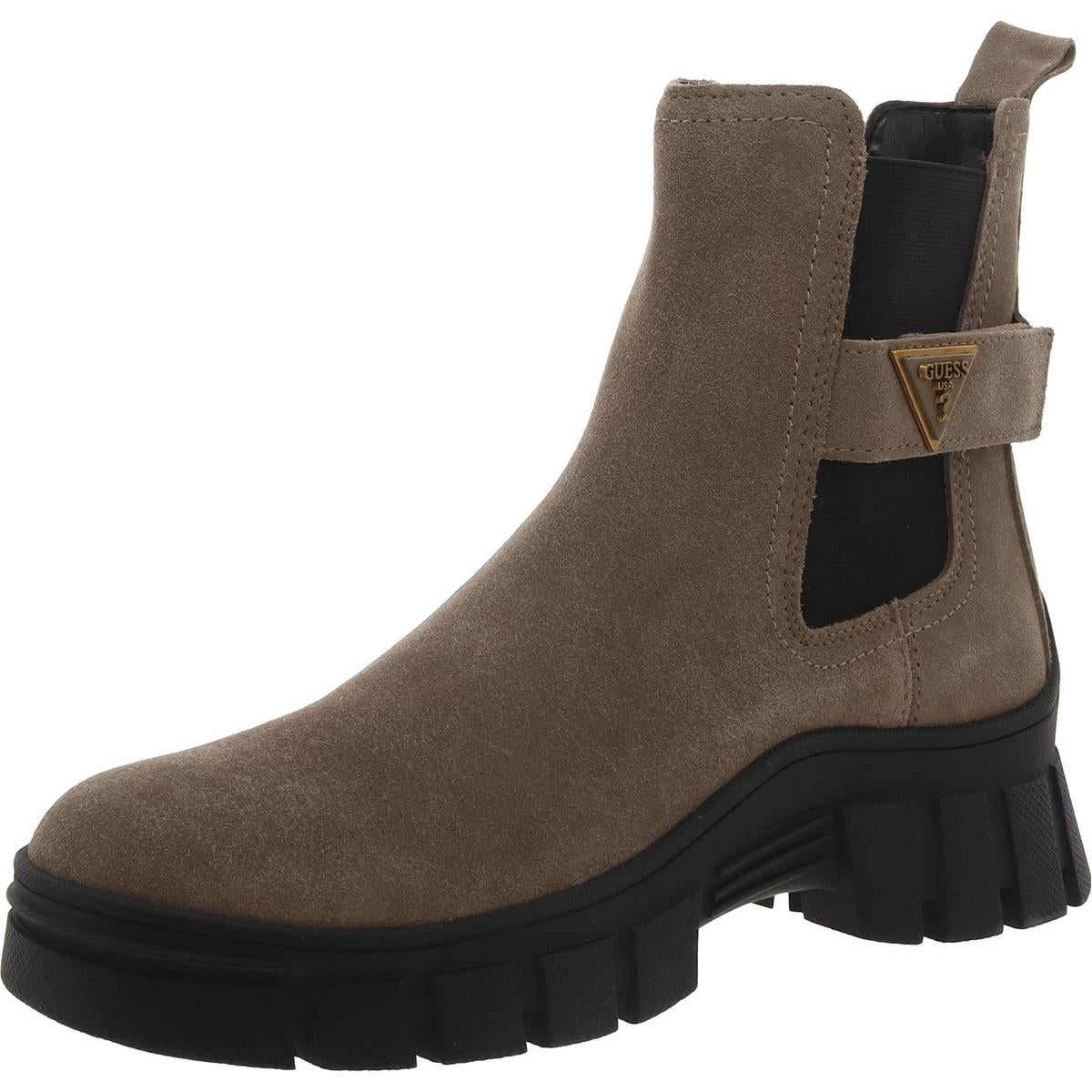 HENSLY 2 Womens Pull On Logo Ankle Boots