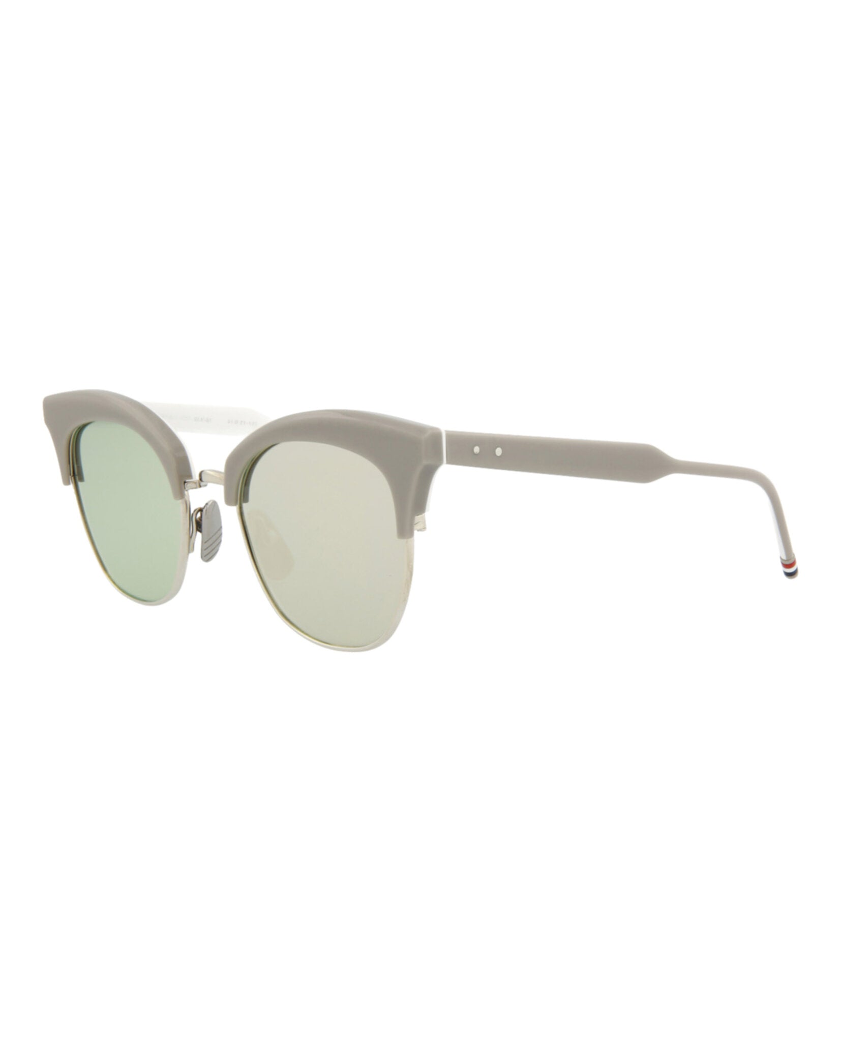 Thom Browne Womens Cat Eye Grey Silver Fashion Designer Eyewear