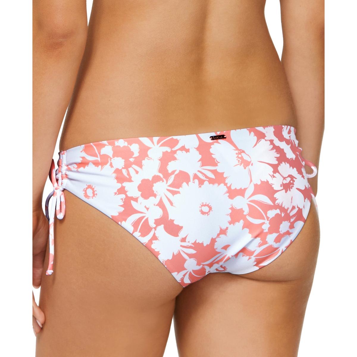 Womens Side Tie Floral Print Swim Bottom Separates