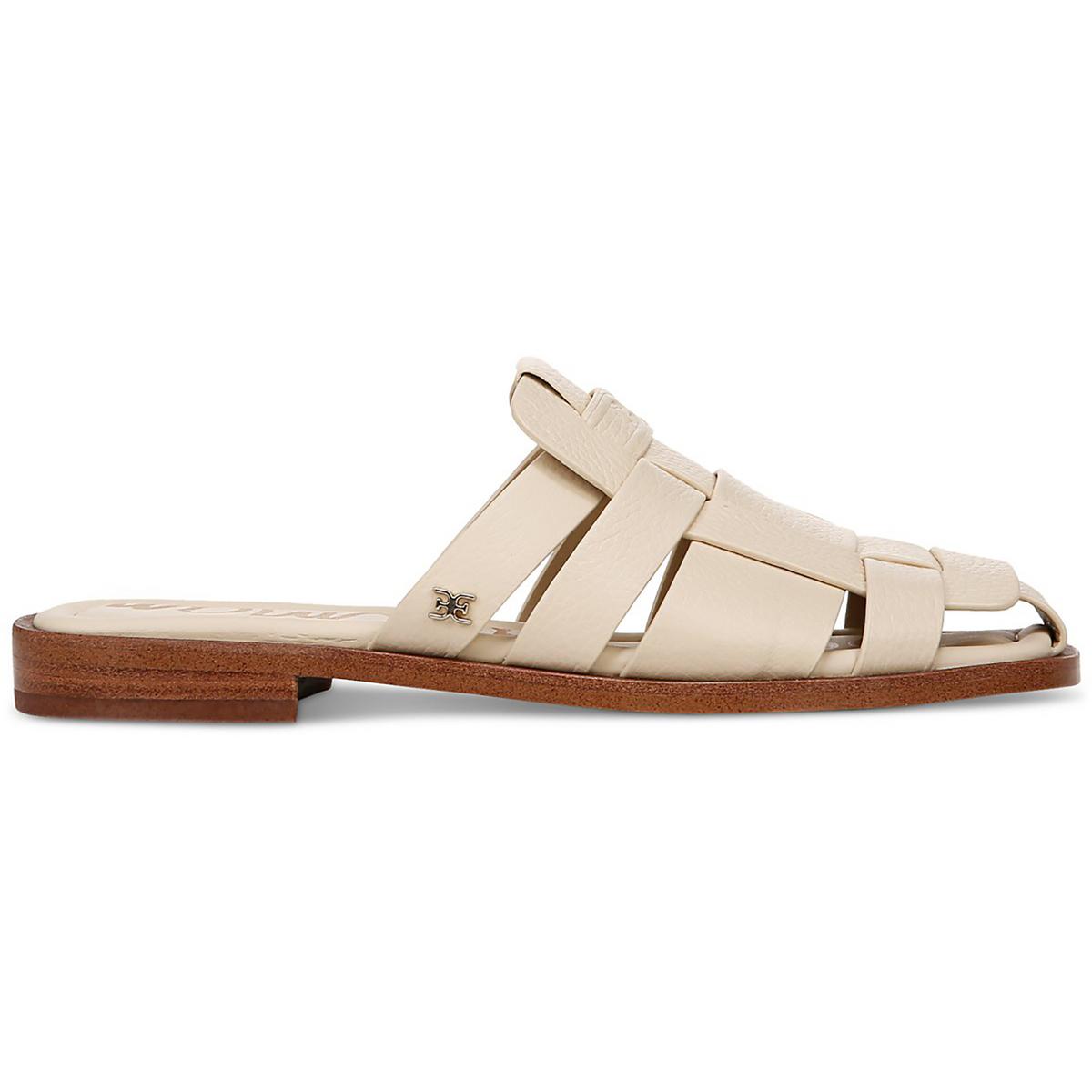 Dina Womens Leather Slip On Mules