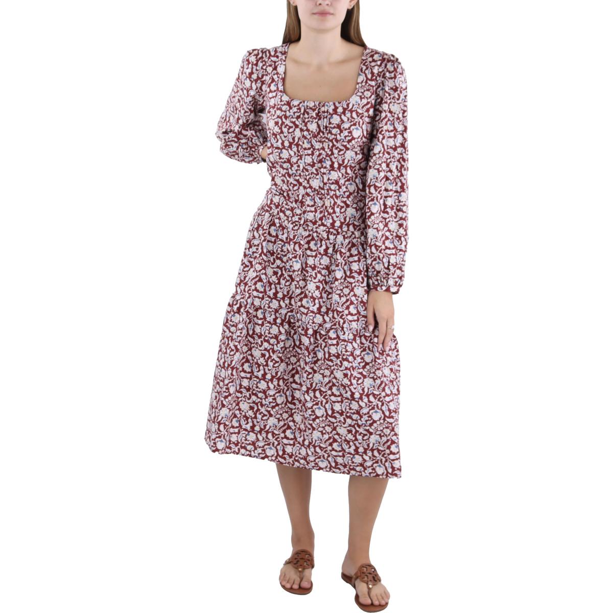 Womens Pintuck Long Shirtdress