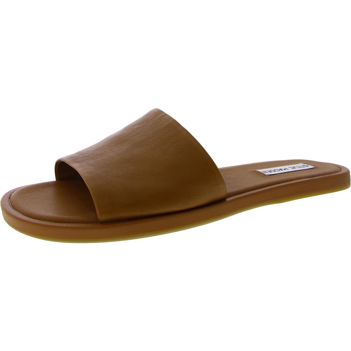 Kaya Womens Leather Slide Sandals