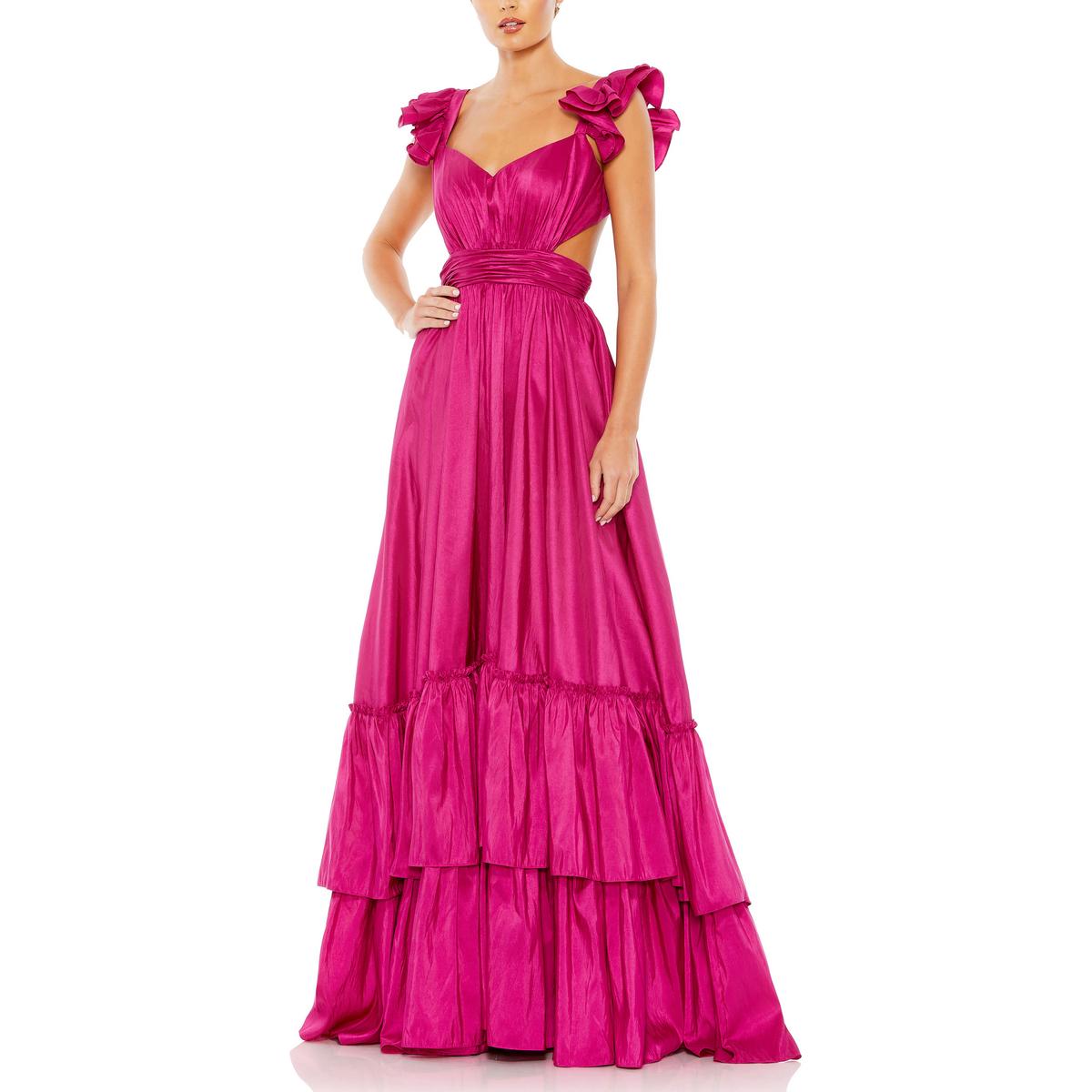 Womens Satin Maxi Evening Dress4