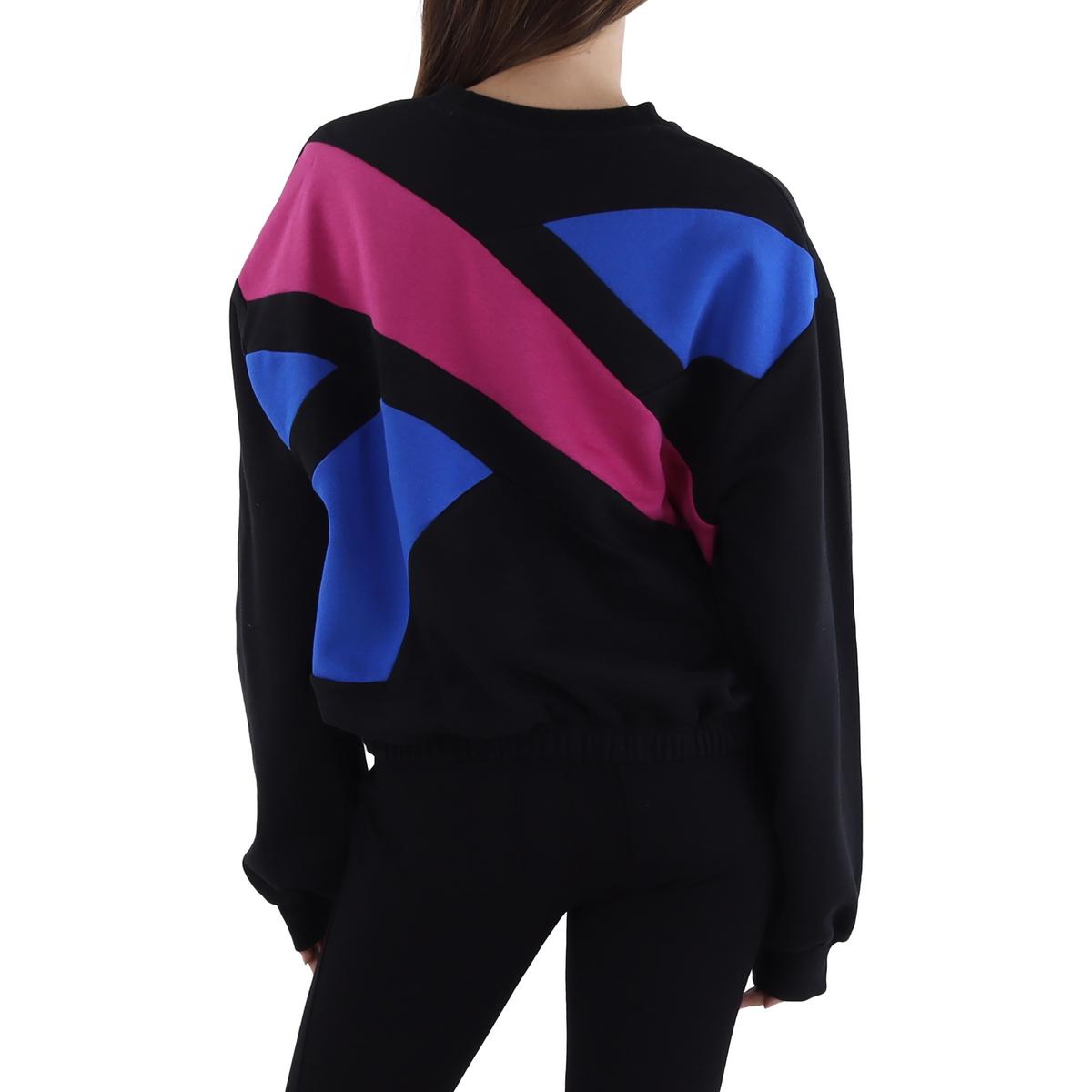 Womens Colorblock Cotton Sweatshirt