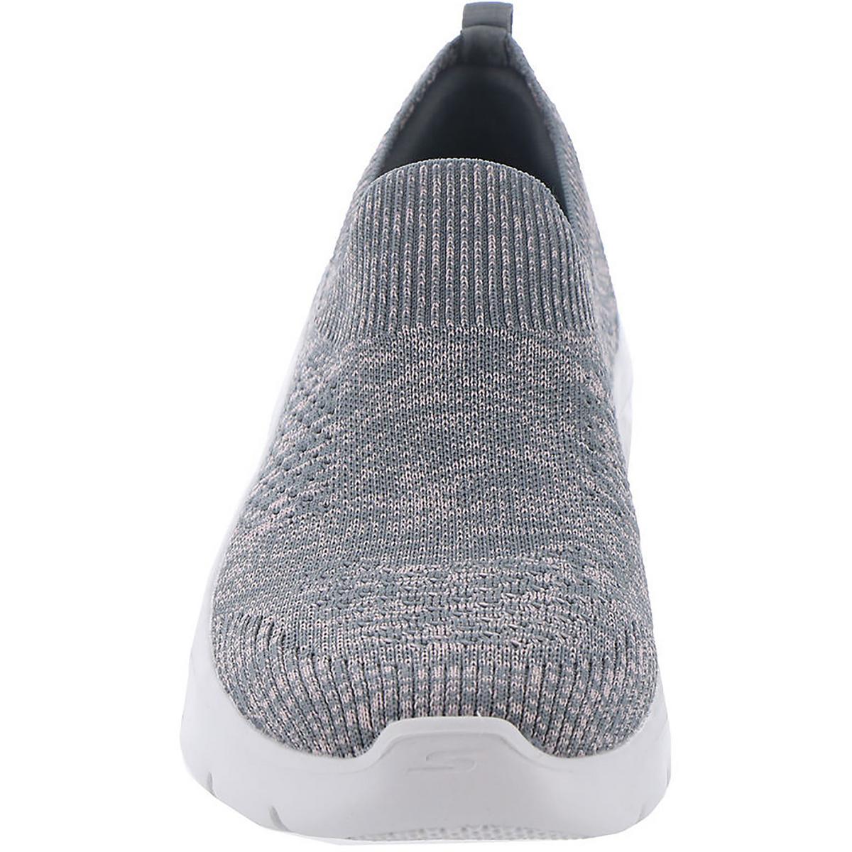 Go Walk Flex - Sky Breeze Womens Knit Running Slip-On Sneakers