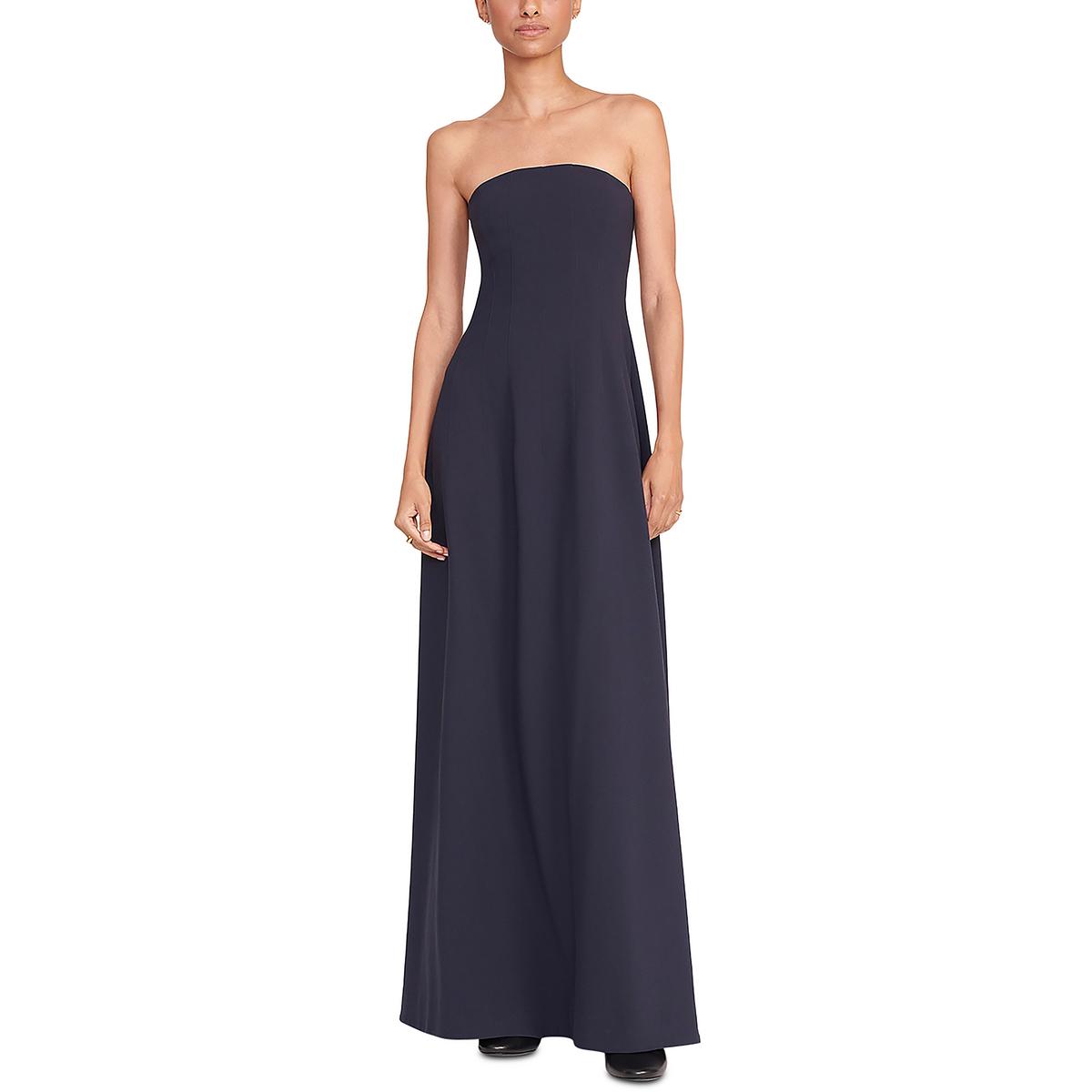 Benjamin Womens Pintuck Tea-Length Maxi Dress