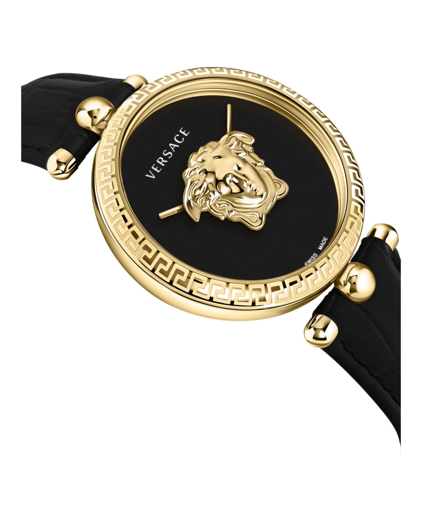 Versace Womens  Gold 39mm Strap Fashion Watch