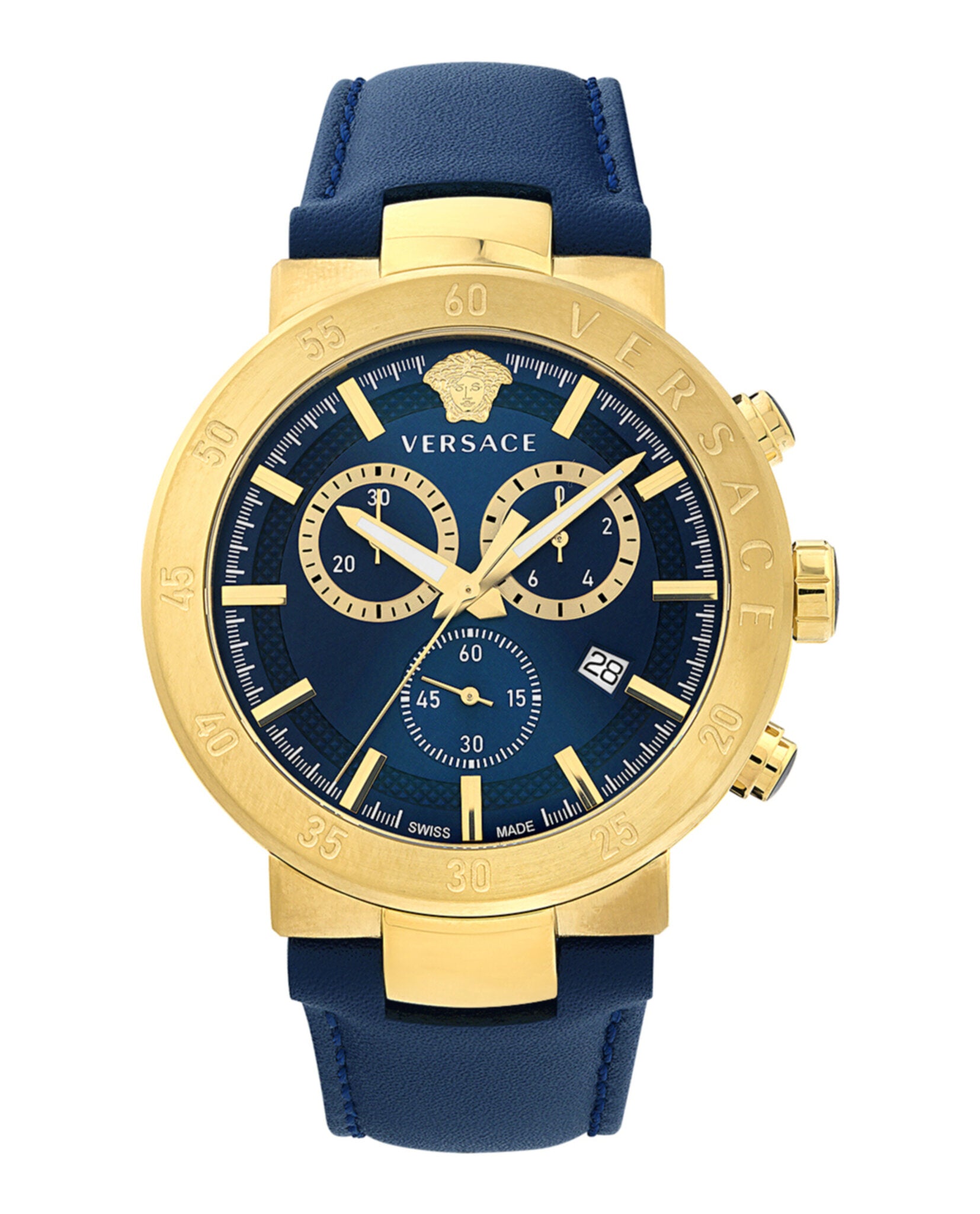 Versace Mens Urban Mystique  43mm Strap Fashion Watch