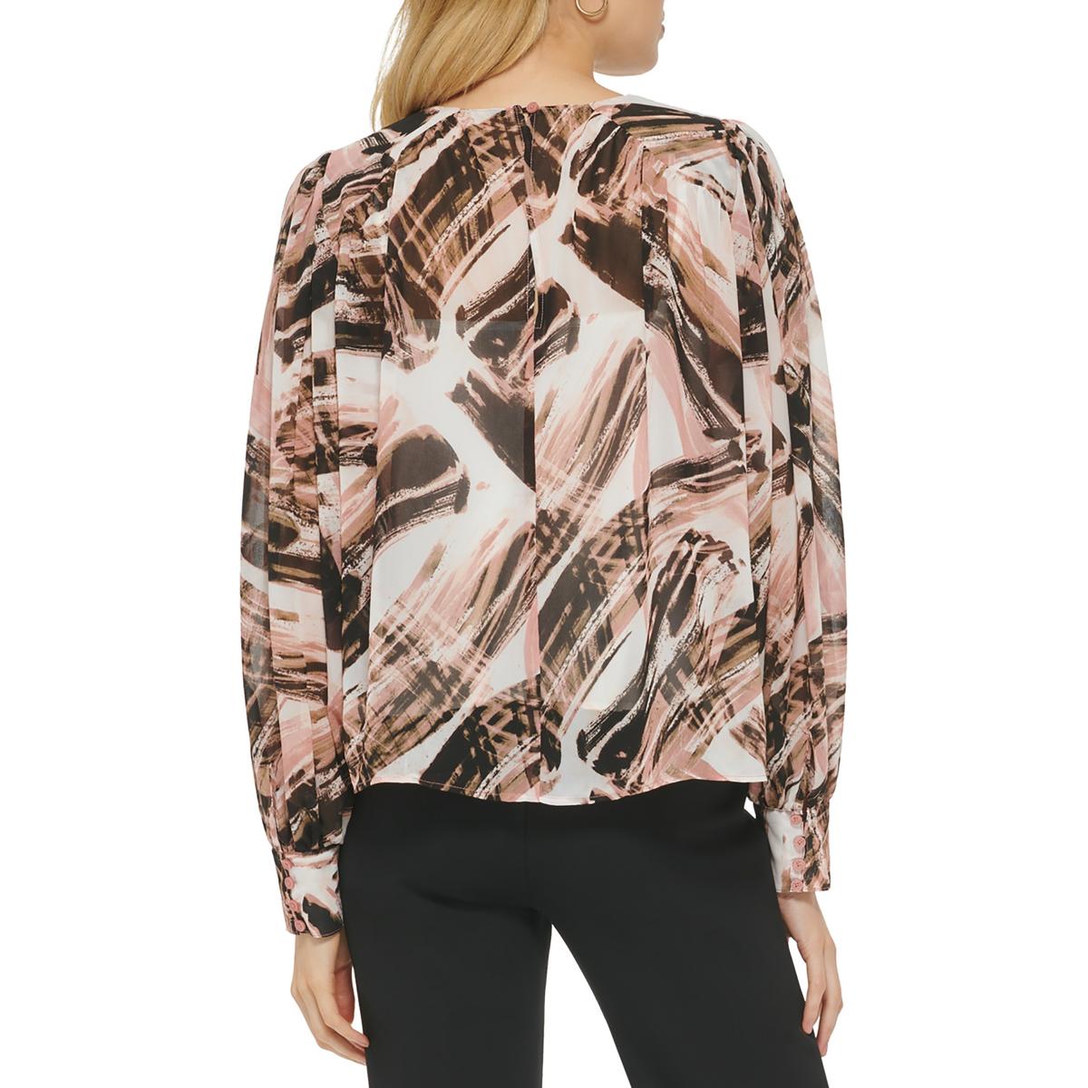 Womens Printed Dolman Blouse