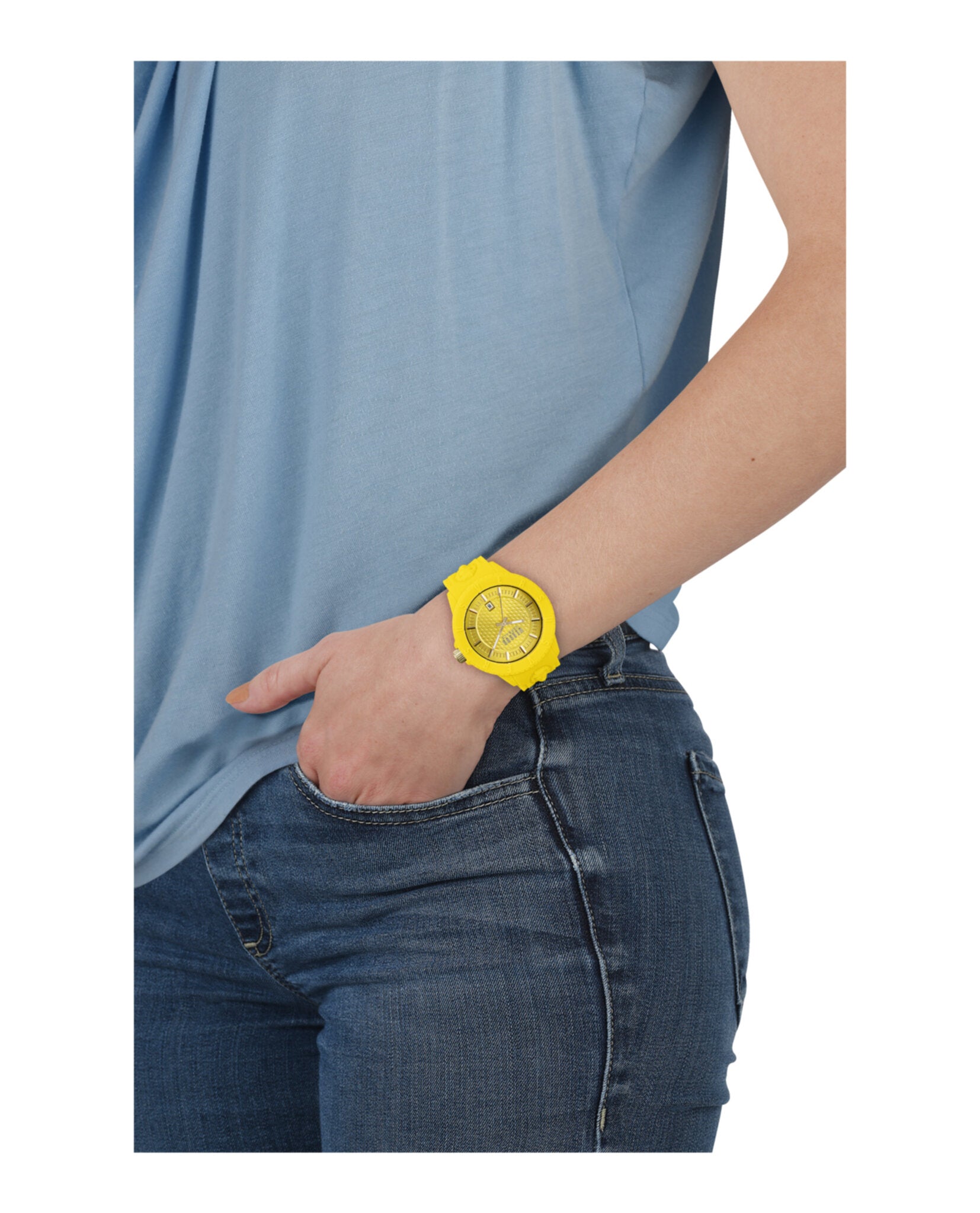 Versus Versace Mens Tokyo R Yellow 43mm Strap Fashion Watch