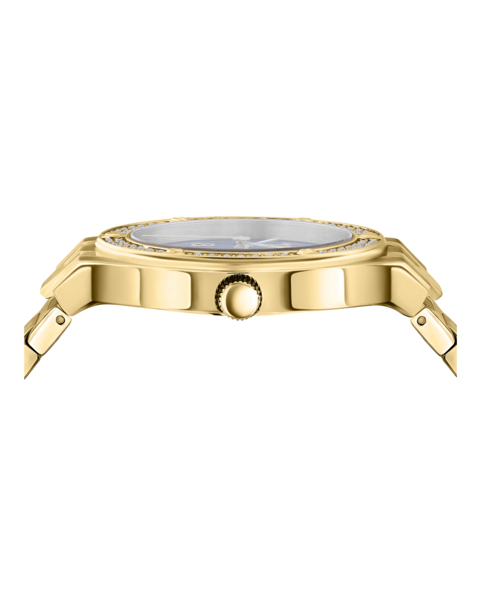 Versus Versace Womens Vittoria Crystal Gold 38mm Bracelet Fashion Watch