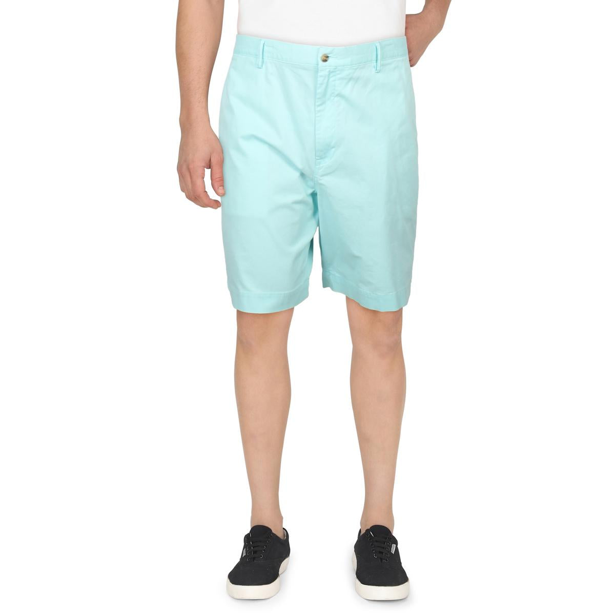 Mens Solid Stretch Bermuda Shorts