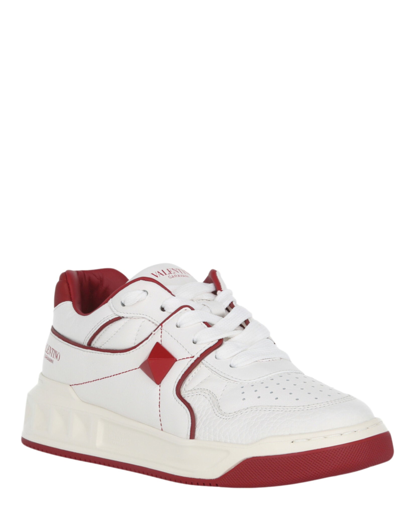 Valentino Womens One Stud Low-Top Sneaker