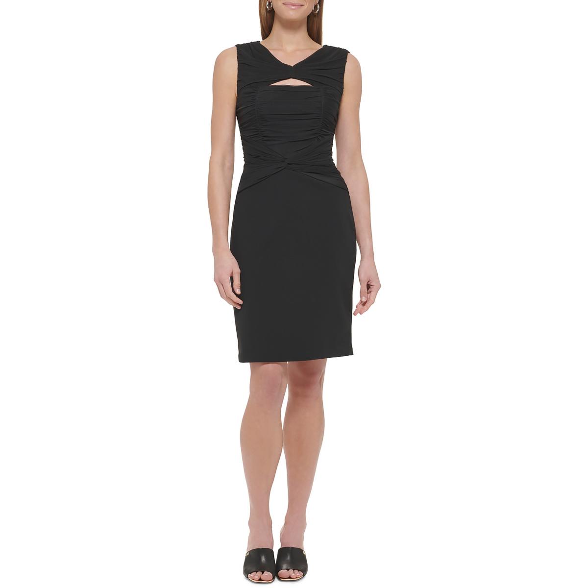 Womens Ruched Polyester Cocktail And Party Dress