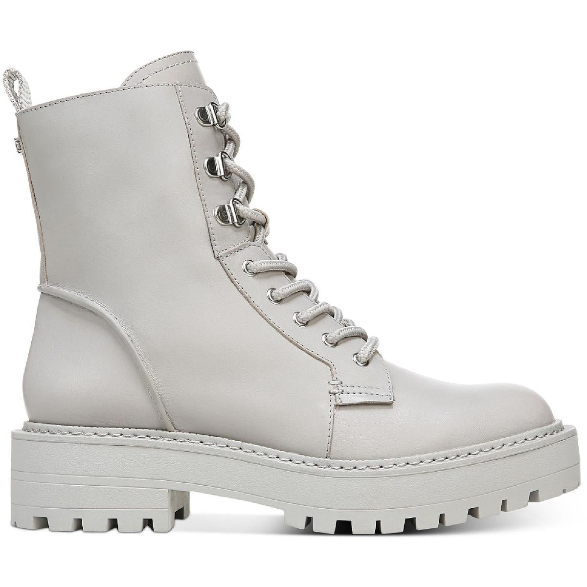 Lue Womens Lugged Sole Combat & Lace-up Boots