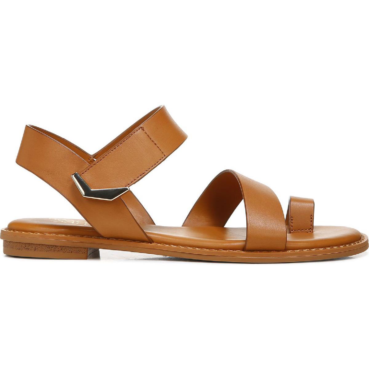 Graze Womens Leather Ankle Strap Strappy Sandals