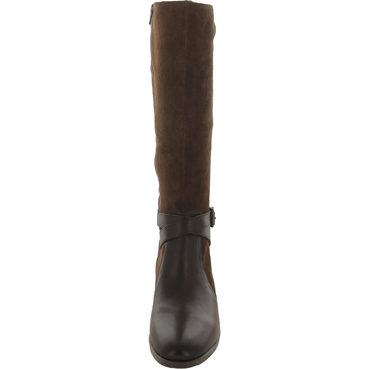 Rena Womens Zipper Knee-High Boots