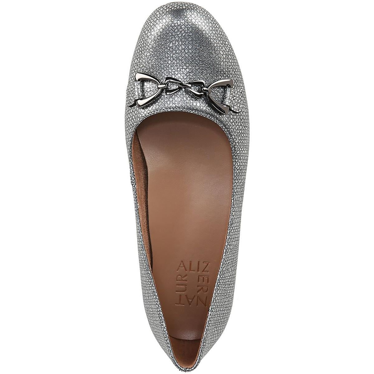 Maxwell-Bit Womens Embellished Slip On Ballet Flats