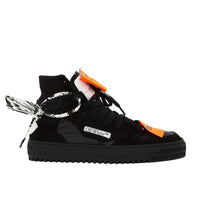 Off-White Women's Court 3.0 High Top Leather Suede Sneakers Black2