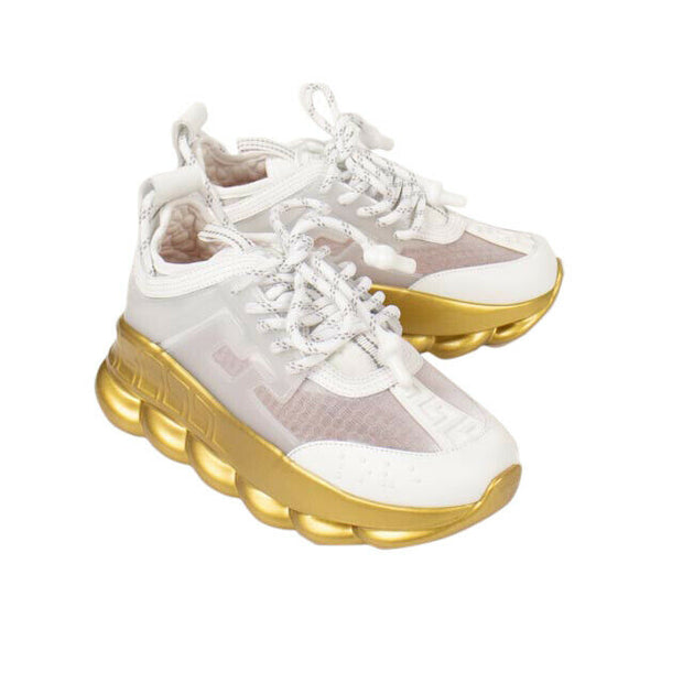 Chain Reaction Sneakers In White - Hionidis Mankind
