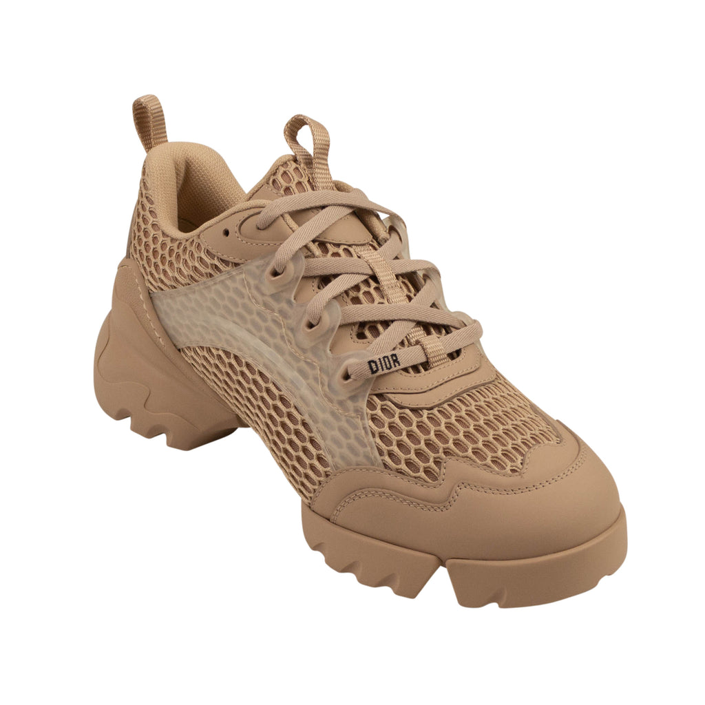 DIOR Nude Mesh D-Connect Lace Up Sneakers – Bluefly