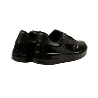 424 ON FAIRFAX Black Wax Dipped Low Top Sneakers5