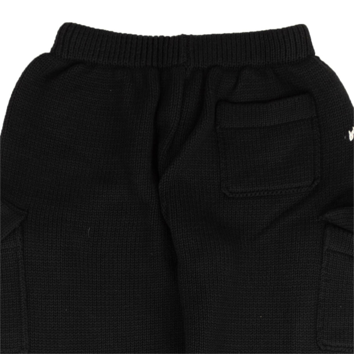 SIBERIA HILLS Black Heavy Tribal Knit Sweatpants4