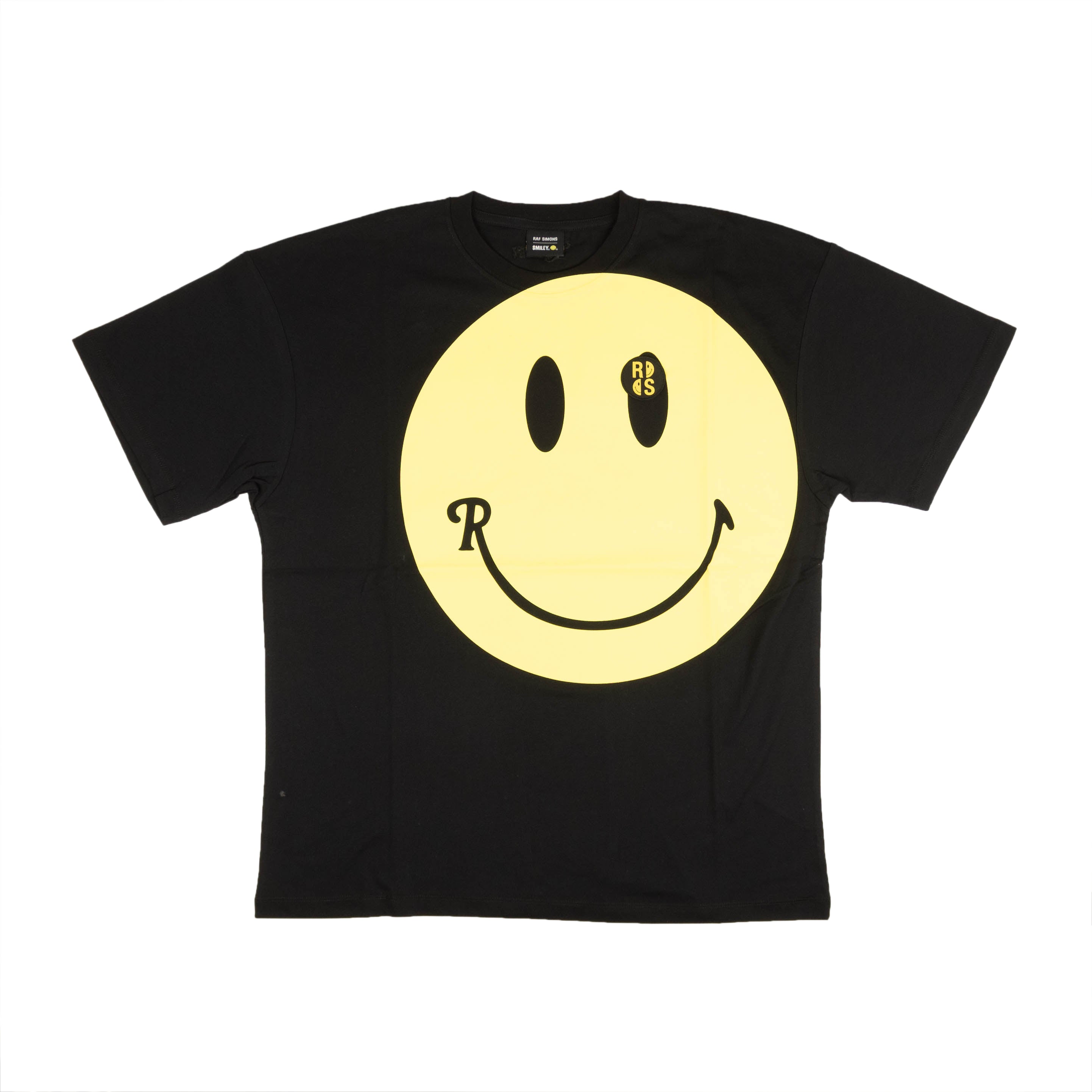 RAF SIMONS X SMILEY Black Big Fit Graphic T-Shirt5